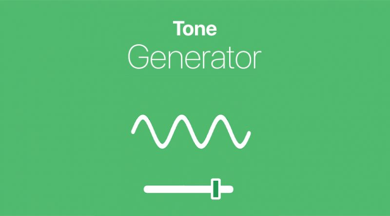 Online Tone Generator App That Will Help to generate any frequency tones